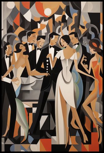 Plakat 68x101cm Bal w Art Deco na Arena.pl