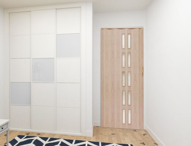 Drzwi harmonijkowe 005S DĄB SONOMA - 80 cm zdjęcie 3