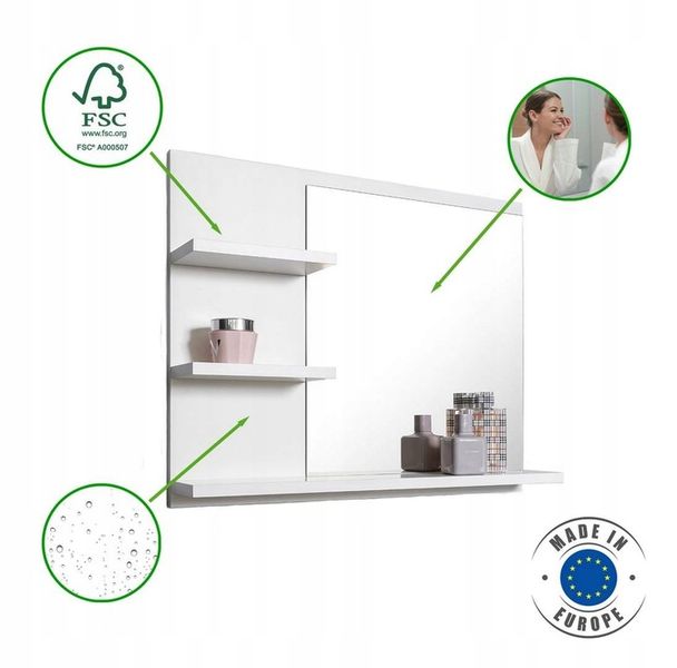 Lustro ścienne DOMTECH prostokąt 600 x 500 mm zdjęcie 9