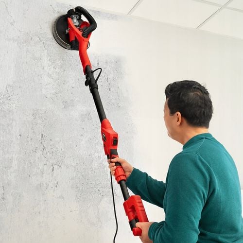 SZLIFIERKA DO GIPSU ŻYRAFA GŁADZI TYNKÓW LED Z ODSYSEM PAPIER WALIZKA na Arena.pl