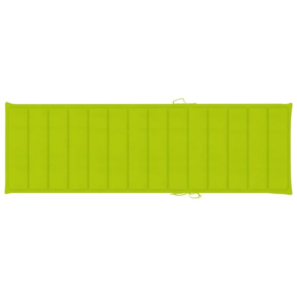 Podwójny leżak z jasnozielonymi poduszkami, impregnowana sosna zdjęcie 6