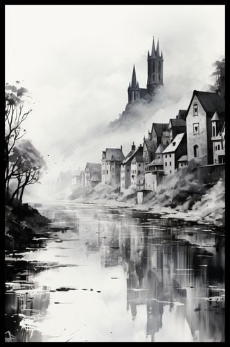 Plakat 53x81cm Mglisty Refleks na Arena.pl