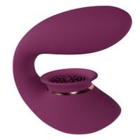 Twitch 3 - Rechargeable Vibrator & Suction - Silicone - 10 Speed - Burgundy