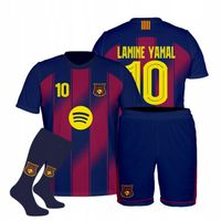 YAMAL Barcelona STRÓJ PIŁKARSKI Komplet KOSZULKA +SPODENKI+GETRY 140