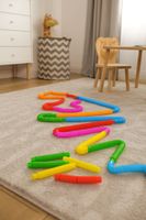 DLA DZIECI ZESTAW ŁĄCZĄCYCH SIĘ RUREK SENSORYCZNYCH