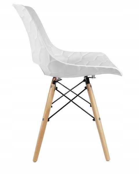 Zestaw 2 krzeseł Tortuga białe zdjęcie 4