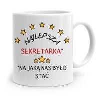 Kubek Prezent Dla Sekretarki Najlepsza Sekretarka Z Nadrukiem Ze Zdjęciem