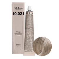 3DELUXE Farba do włosów - Platynowy Perłowo Popielaty Blond 10.021 - 100ml