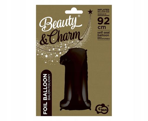 #Bfc54 Balon Foliowy B&C Cyfra 1 Czarna, 92 Cm Aa na Arena.pl