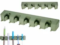 WIESZAK UCHWYT ORGANIZER NA SZCZOTKI MIOTŁY MOPY GRABIE DUŻY 44cm 5 MIEJSC