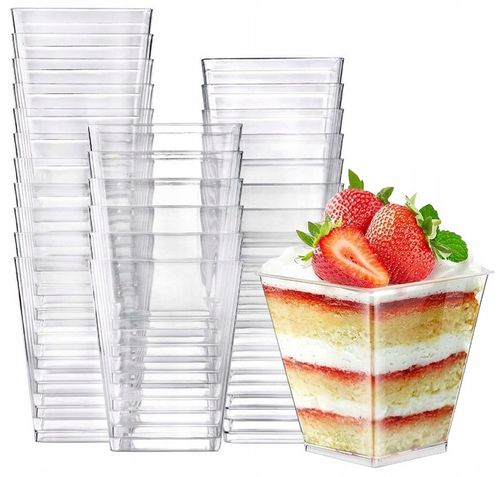 POJEMNIKI PUCHARKI DO DESERÓW PRZEKĄSEK 200ML na Arena.pl
