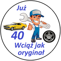 Opłatek na tort Mechanik Mężczyzna Whisky Drink Urodziny 18 30 40 50