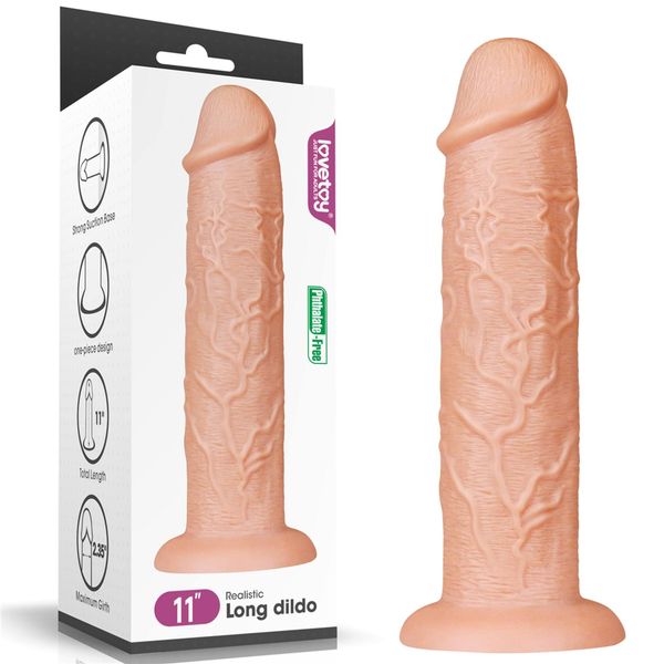 11'' Realistic Long Dildo zdjęcie 1