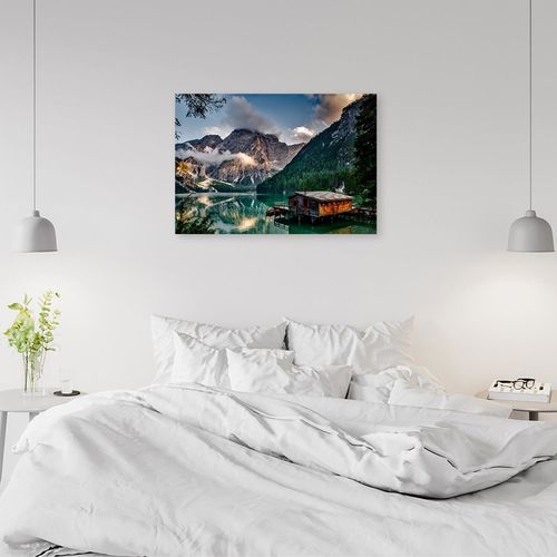 Obraz na płótnie – Canvas,Jezioro w górach 60x40 na Arena.pl