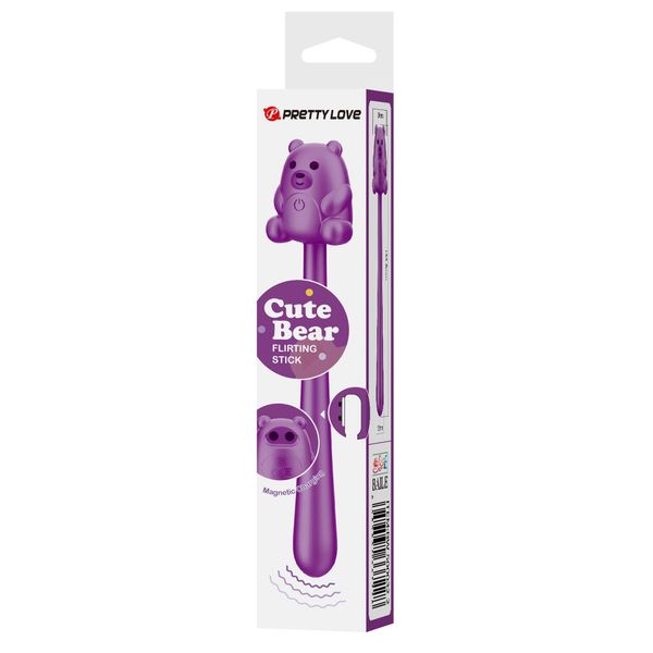 Cute Bear, Flirting Stick, 7 Vibration Functions, Magnetic Usb Charging zdjęcie 11