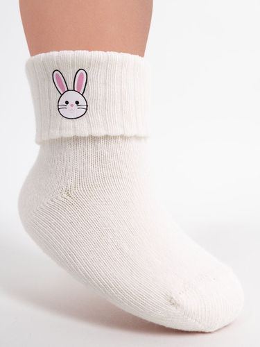 Skarpety dziewczęce bawełniane króliczek 3PAK 20-22 YOCLUB na Arena.pl