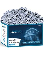 Lampki choinkowe LED 200 – długość 12,7 m, biały zimny, 8 trybów świecenia