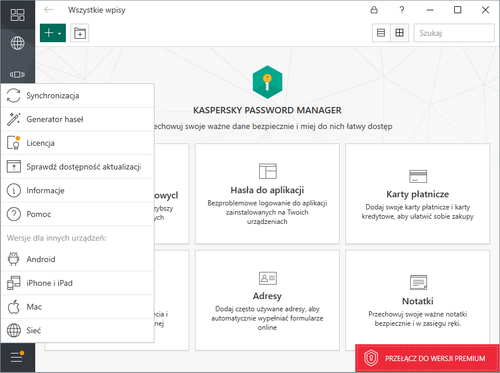 Kaspersky Password Manager 2 lata na Arena.pl