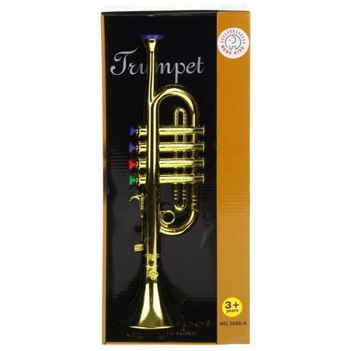 Trąbka dla Dzieci Instrument Muzyczny - Złota na Arena.pl