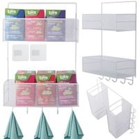 ORGANIZER METALOWY ZAWIESZANY PÓŁKA WISZĄCA KUCHENNA DO ŁAZIENKI WIESZAK