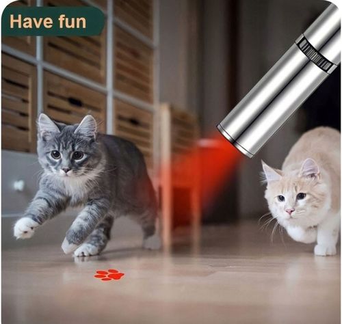 Laser Zabawka dla Kota Psa Wskaźnik Laserowy Ładowany USB - 5 WZORÓW na Arena.pl