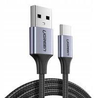 Kabel UGREEN USB-C 2m QC3.0 Szybkie Ładowanie i Transfer Danych Aluminiowy