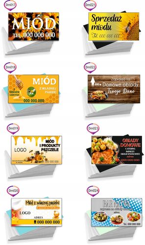 Wizytówki reklamowe firmowe 100 szt różne wzory USŁUGI ELEKTRYCZNE na Arena.pl