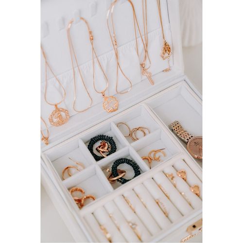 pudełko na biżuterię ze wzorem skóry aligatora - peterson na Arena.pl