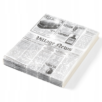 Papier pergaminowy do ciepłych przekąsek nadruk gazety 200x250mm 500szt. He