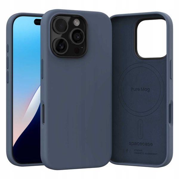 Spacecase Pure Mag Iphone 16 Pro Dark Blue zdjęcie 10