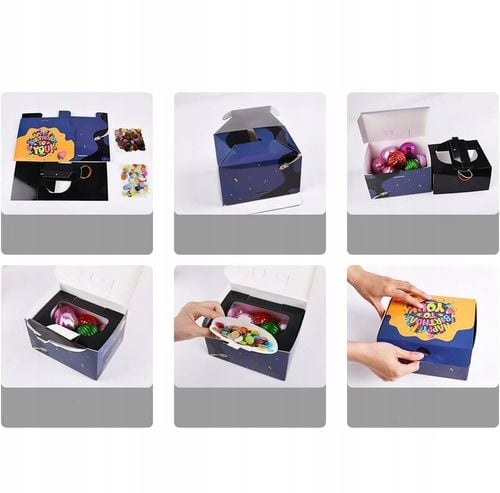 PUDEŁKO OZDOBNE PREZENTOWE DIY NIESPODZIANKA WYBUCH URODZINY +2X KONFETTI na Arena.pl