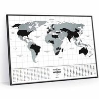 Mapa zdrapka "Travel Map™ Flags World" | 1DEA.me