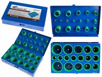 ORINGI USZCZELKI ZIELONE DO KLIMATYZACJI ZESTAW ORINGÓW 419 SZTUK ORGANIZER