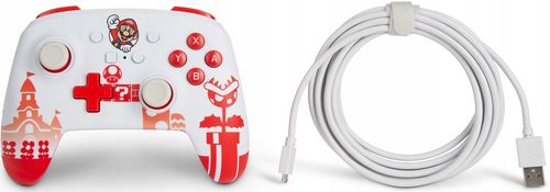 Gamepad PowerA Switch Pad Mario Red & White na Arena.pl
