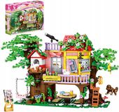 KLOCKI DOMEK NA DRZEWIE 840 EL KONSTRUKCYJNE DLA DZIEWCZYNKI FRIENDS CITY