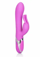 enchanted bunny silikonowy masażer dwufunkcyjny 12 trybow fioletowy