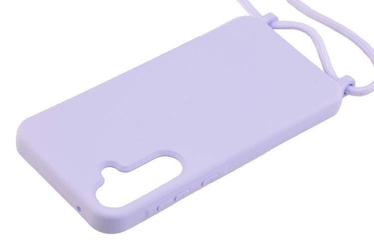 Etui ze sznurkiem RCK do Samsung Galaxy A35 5G fioletowy zdjęcie 3