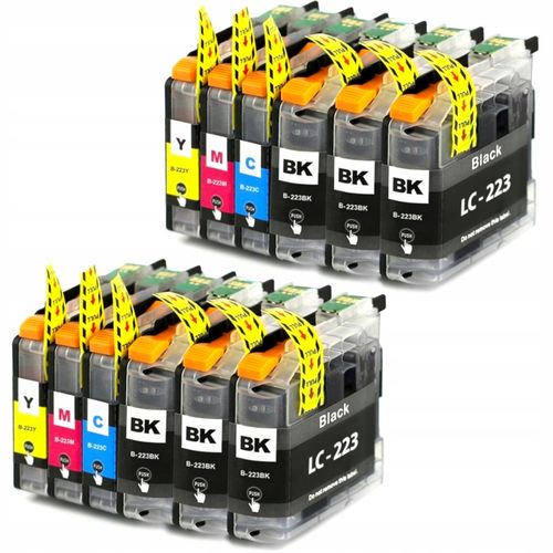 12x TUSZE LC-223 XL DO DRUKARKI BROTHER MFC-J4420DW DCP-J4120DW DCP-J562DW na Arena.pl