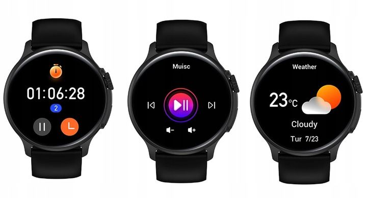 Zegarek SMARTWATCH Rubicon ROZMOWY MENU PL KROKI AMOLED ALWAYS ON DISPLAY zdjęcie 2