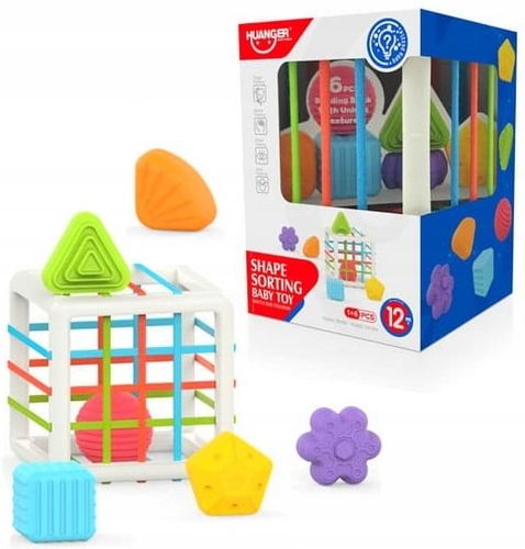 KOSTKA ELASTYCZNA SENSORYCZNA SORTER KWADRAT GUMKI na Arena.pl