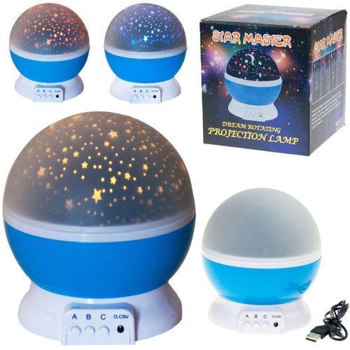 LAMPKA NOCNA PROJEKTOR GWIAZD NIEBA OBROTOWA 360 N na Arena.pl