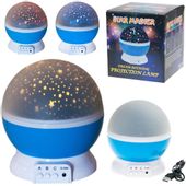 LAMPKA NOCNA PROJEKTOR GWIAZD NIEBA OBROTOWA 360 N
