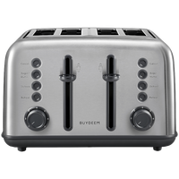 BUYDEEM Toster na 4 kromki, model DT640E, kolor Stainless Stell, EU
