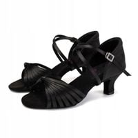 BUTY DO TAŃCA TANECZNE WYGODNE LATINO BLACK 5,5cm
