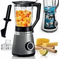 Blender kielichowy Bosch MMB6172S 1200W Vita Power Szkło Kruszy Lód