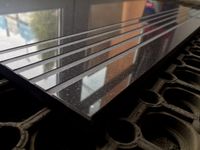 Czarna płytka schodowa POLEROWANA STOPNICA 120X30