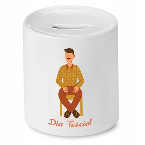 Skarbonka Dla Teścia Dla Teścia Prezent Z Nadrukiem Ze Zdjęciem na Arena.pl