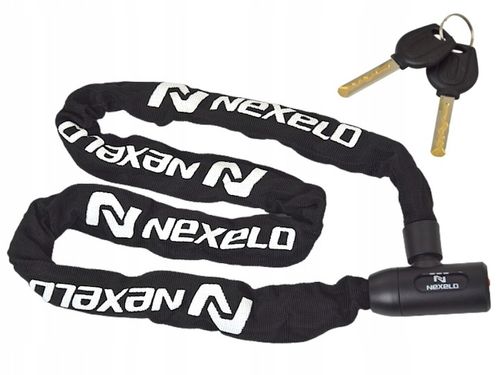 ZAPIĘCIE ROWEROWE BLOKADA ROWERU ŁAŃCUCH 6x120 CM ZABEZPIECZENIE ŁAŃCUCHOWE na Arena.pl