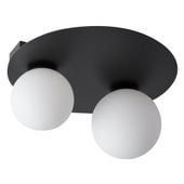 Nowoczesny PLAFON ARGON 33267 Sigma okrągły czarne