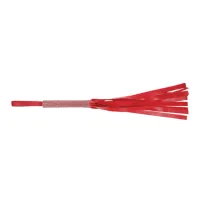 sportsheets sex & mischief amor sparkle flogger czerwony, vegan leather